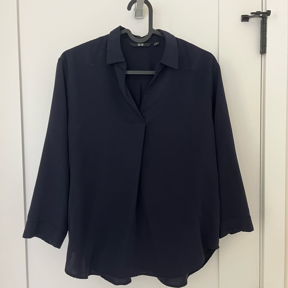 Uniqlo Dark Blue Women's Blouse